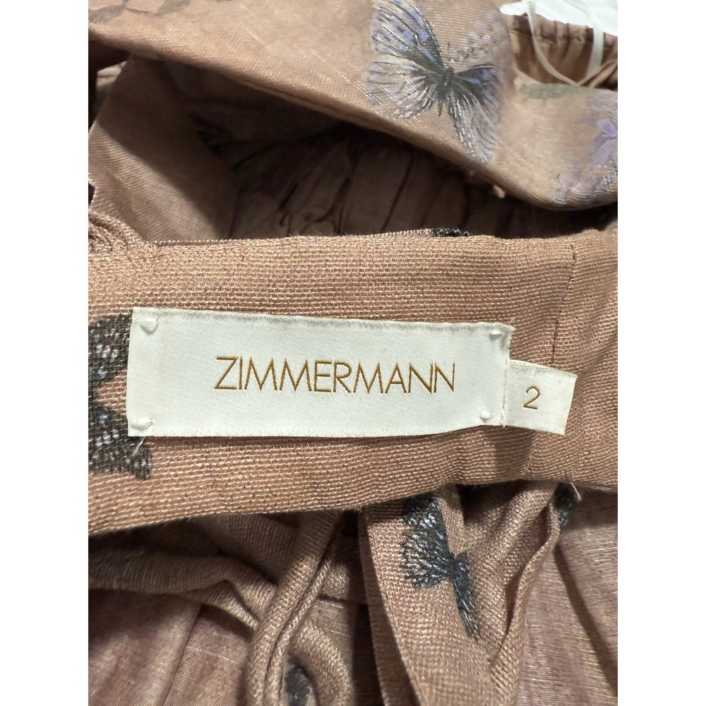 Zimmermann Luminous Linen Silk Bralette and Skirt Set 2, US 4/6 - Picture 7 of 15